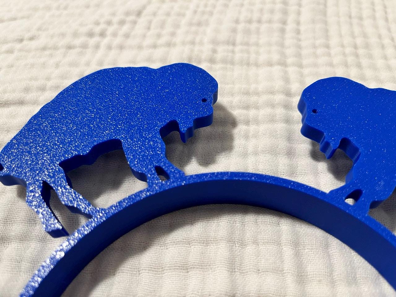 3qty Standing Buffalo Headbands - Set of 3- Choose your finish!