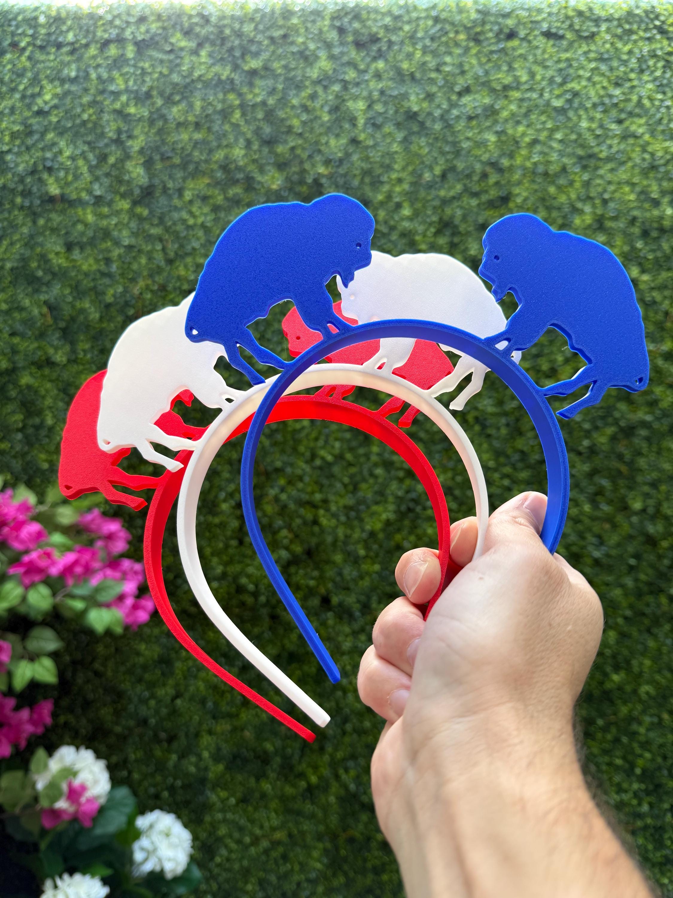 3qty Standing Buffalo Headbands - Set of 3- Choose your finish!