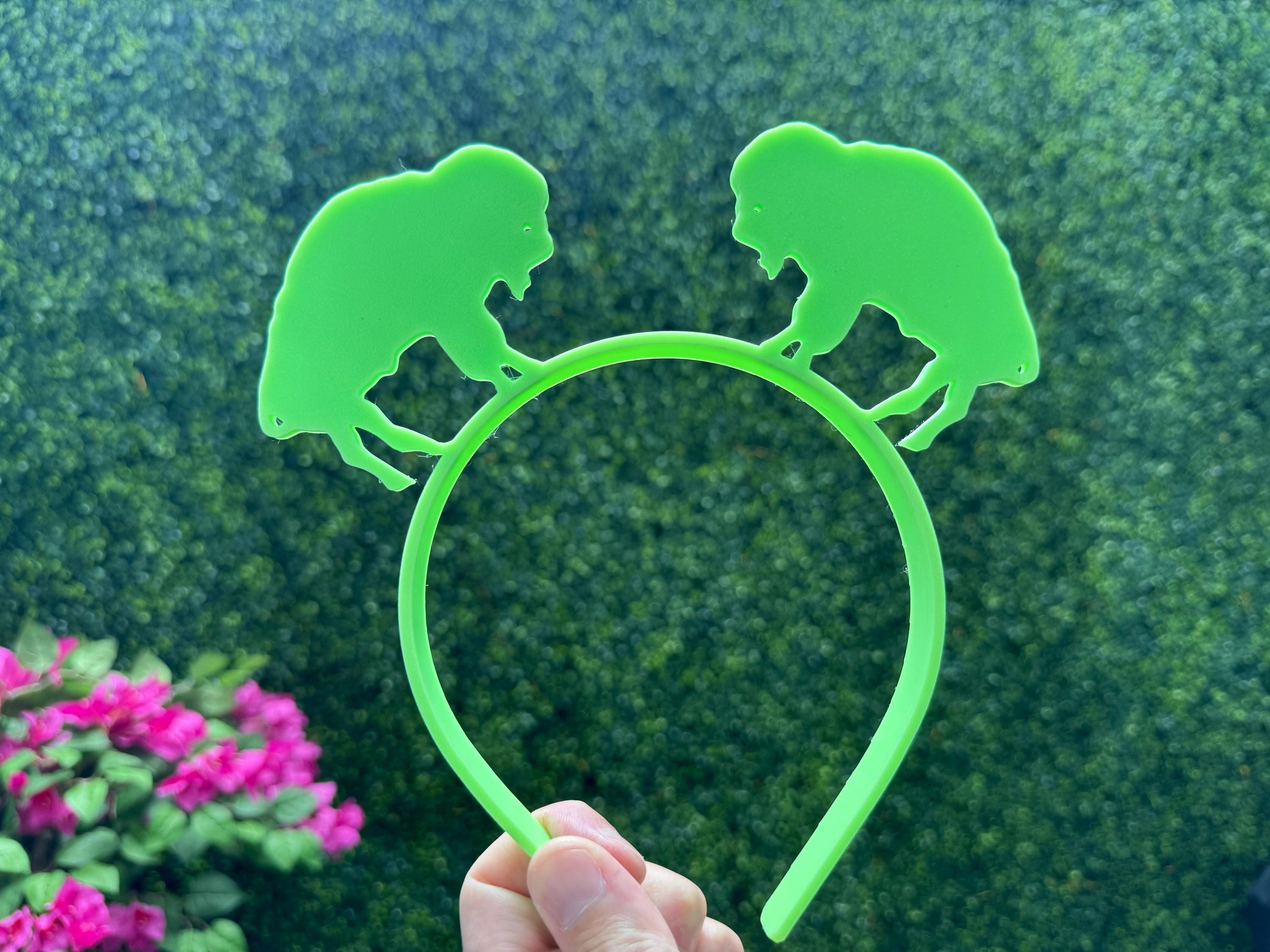 3qty GLOW Standing Buffalo Headbands - Glow in the Dark!