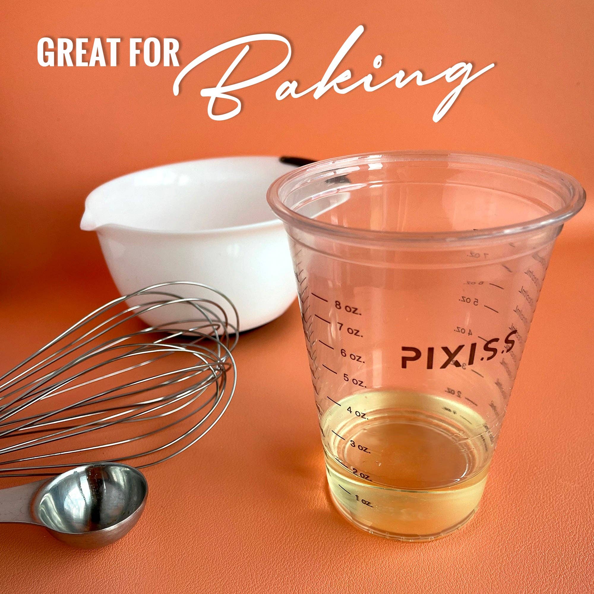 PIXISS Disposable Mixing & Measuring Cups - 10oz. 50qty