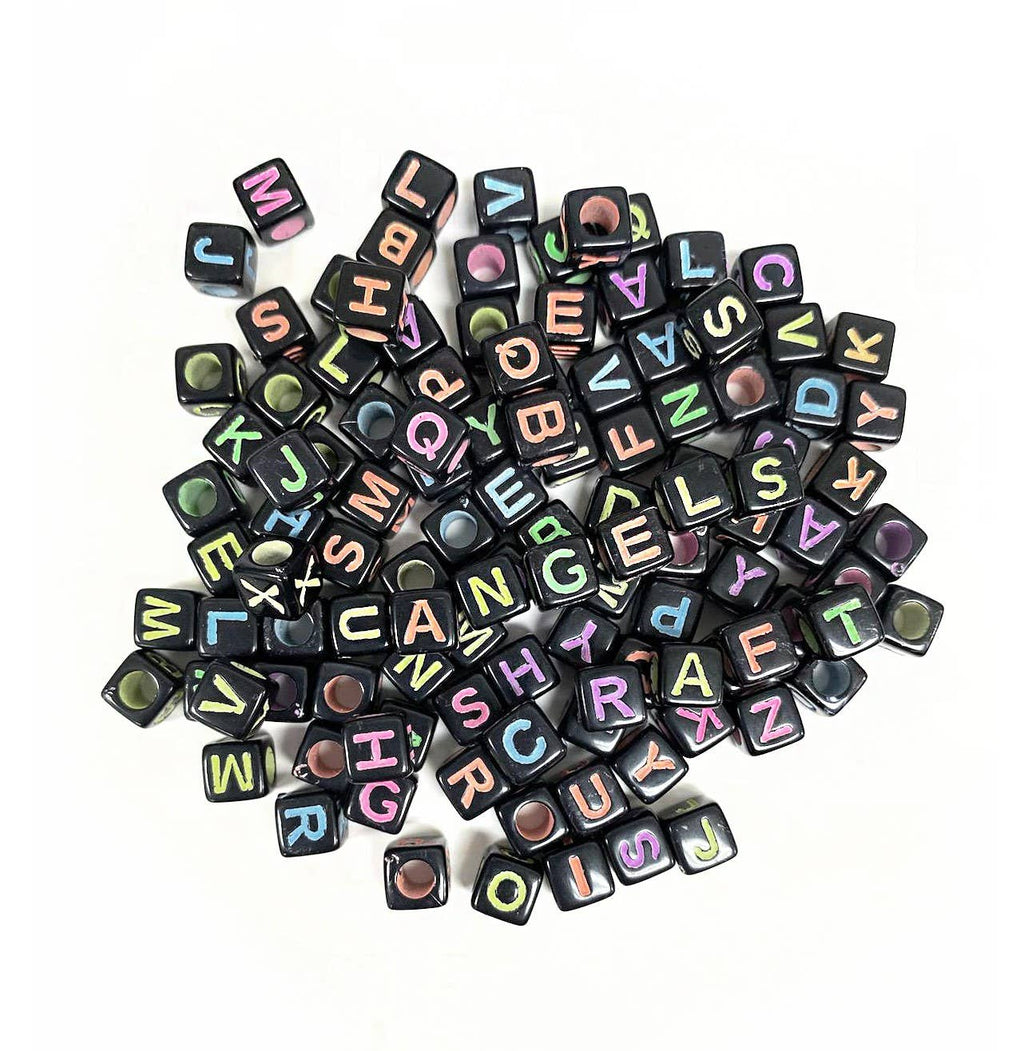 Alphabet Beads - Cube Shape - 2 Options