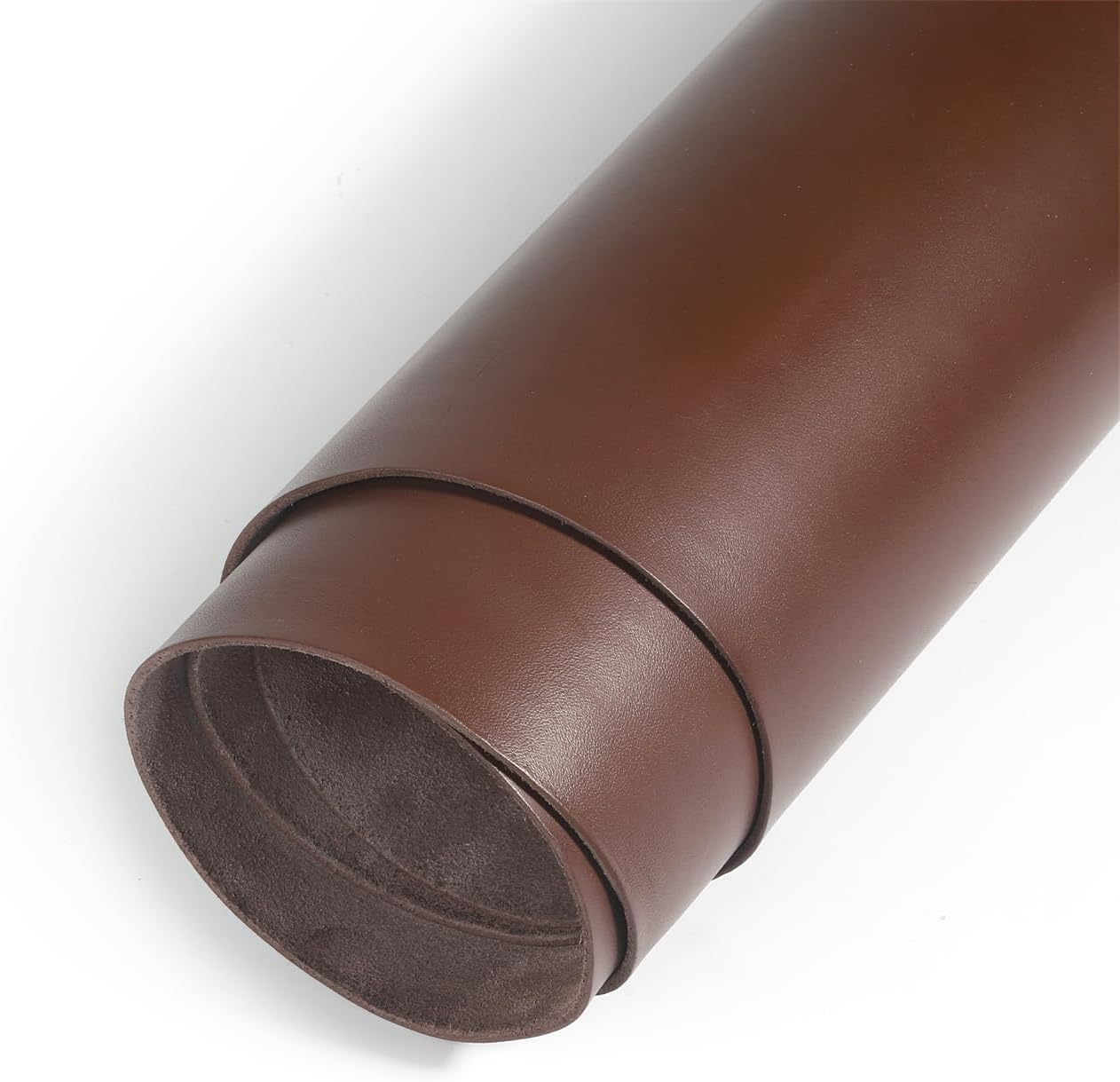 Full Grain Natural Vegetable Tanned Cowhide DIY Pre-Cut Vachetta Leather (Coffee, Irregular 1SQ FT)