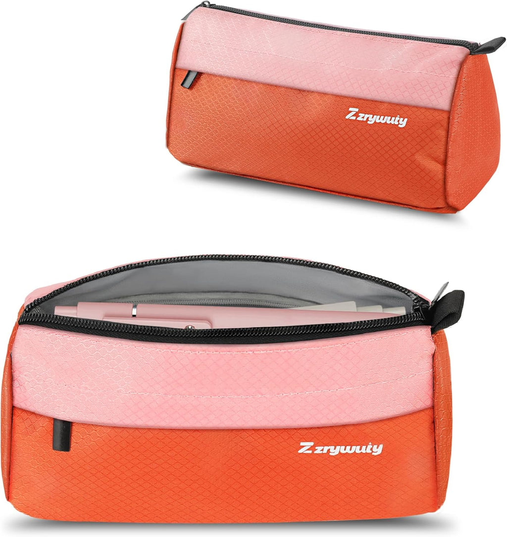 Pencil Case, Large Capacity Art Pouch with 3 Compartments, Waterproof Case