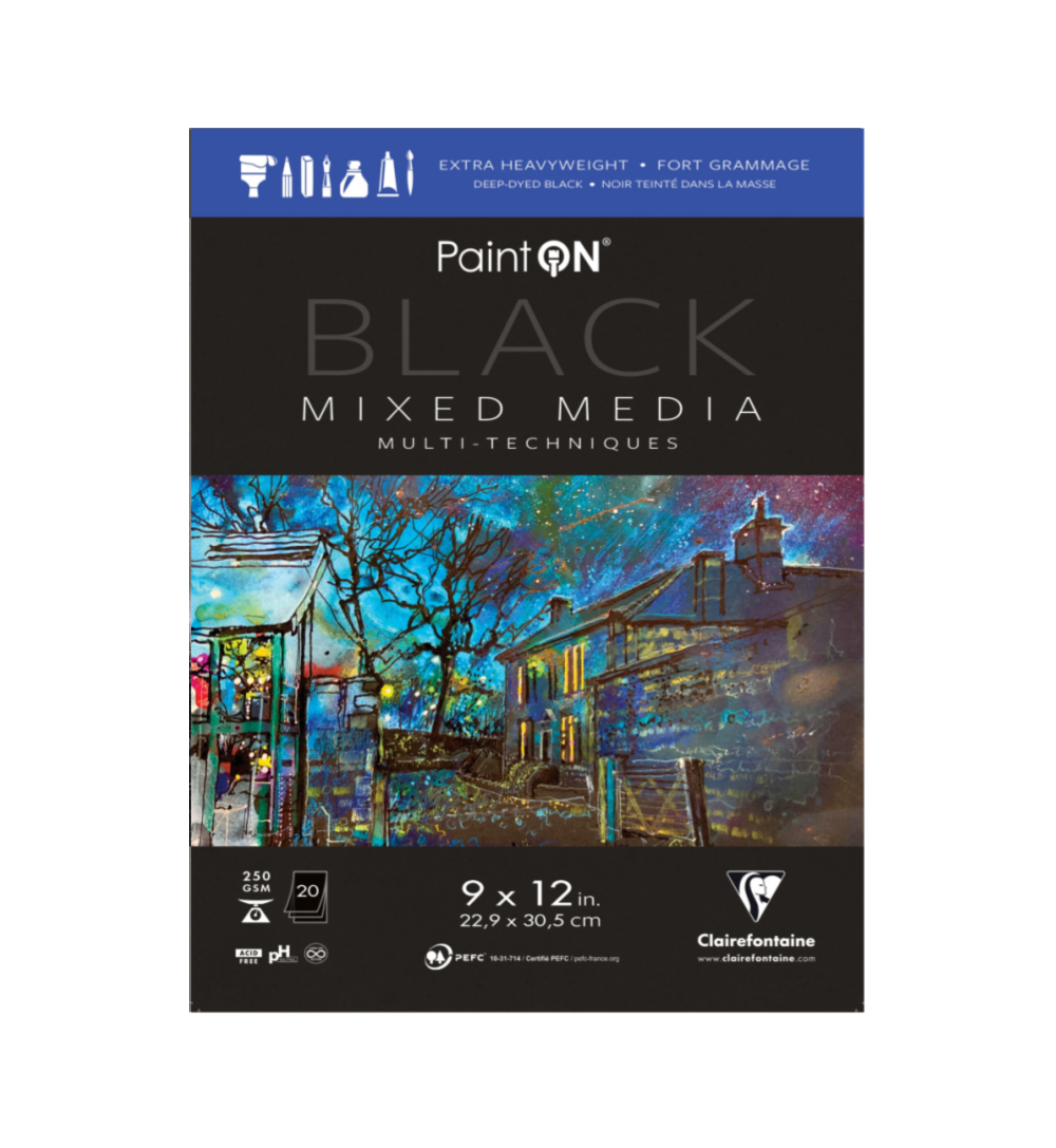 Paint'on Mixed Media Pads - Black