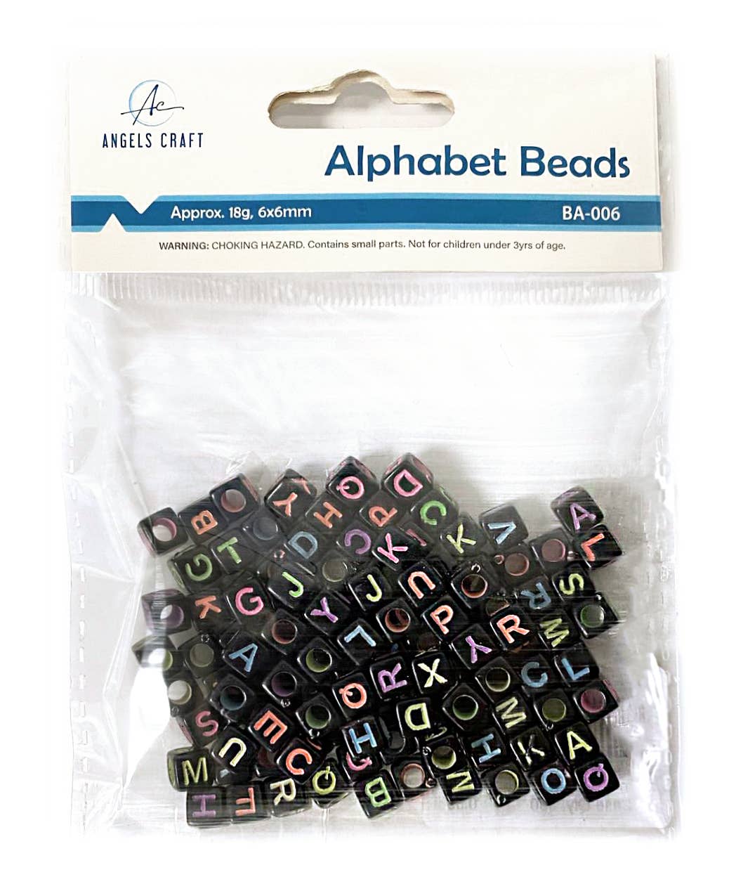 Alphabet Beads - Cube Shape - 2 Options