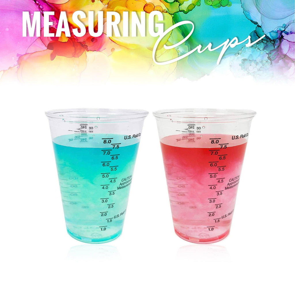 PIXISS Disposable Mixing & Measuring Cups - 10oz. 50qty