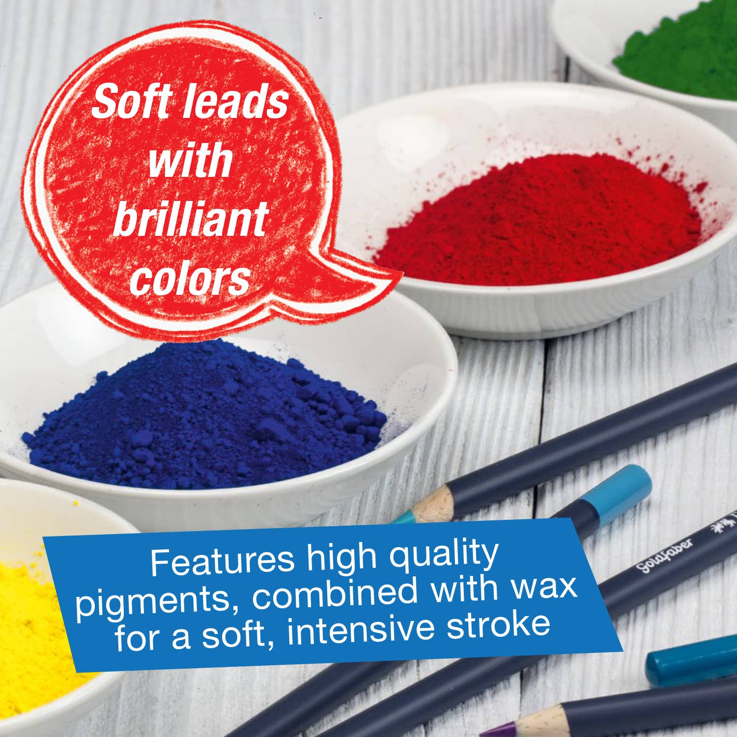 Goldfaber Color Pencils, Box of 12 Basic Colors