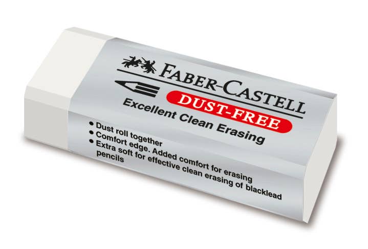Dust-Free Vinyl Art Eraser, White