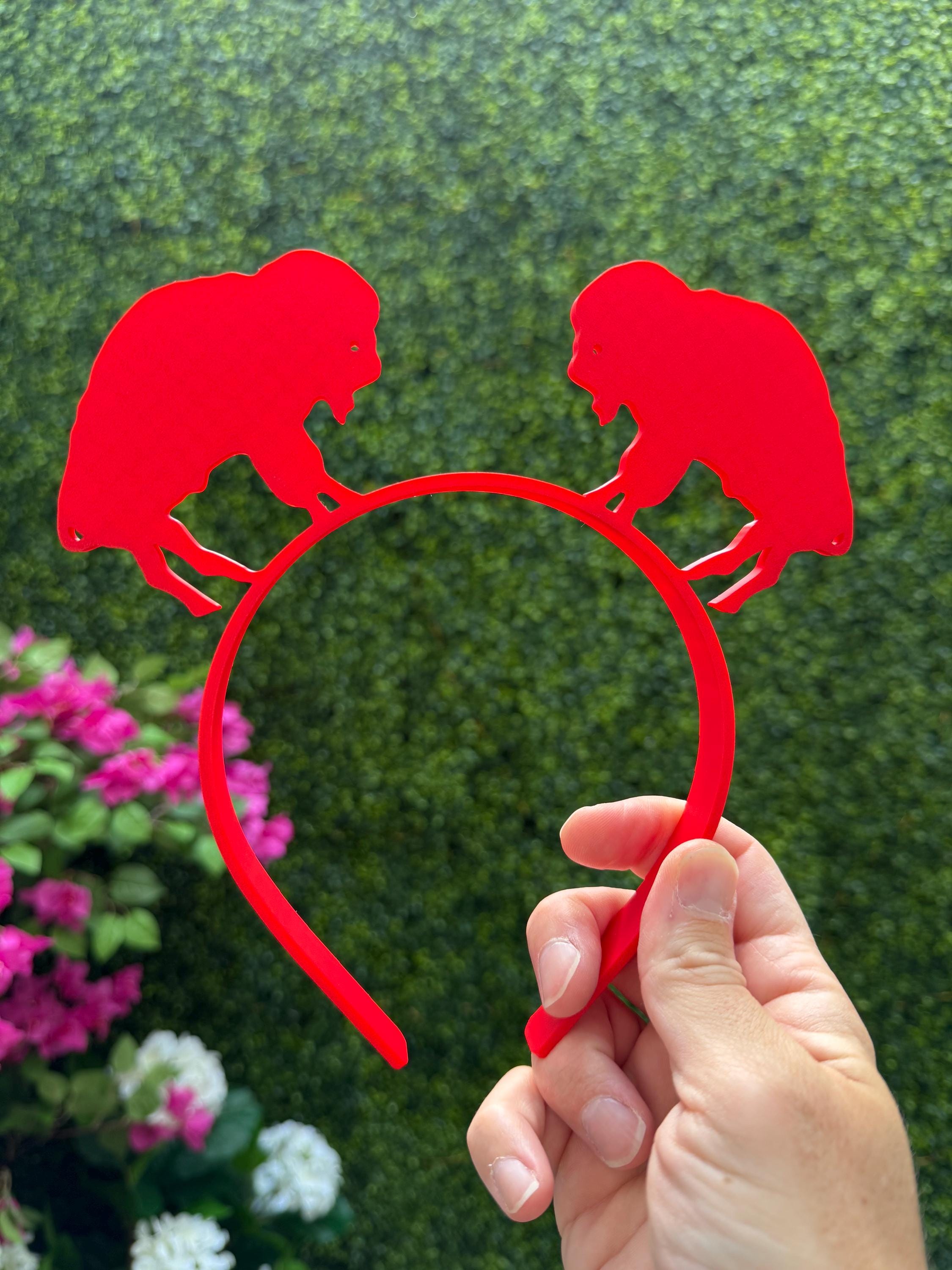 3qty Standing Buffalo Headbands - Set of 3- Choose your finish!