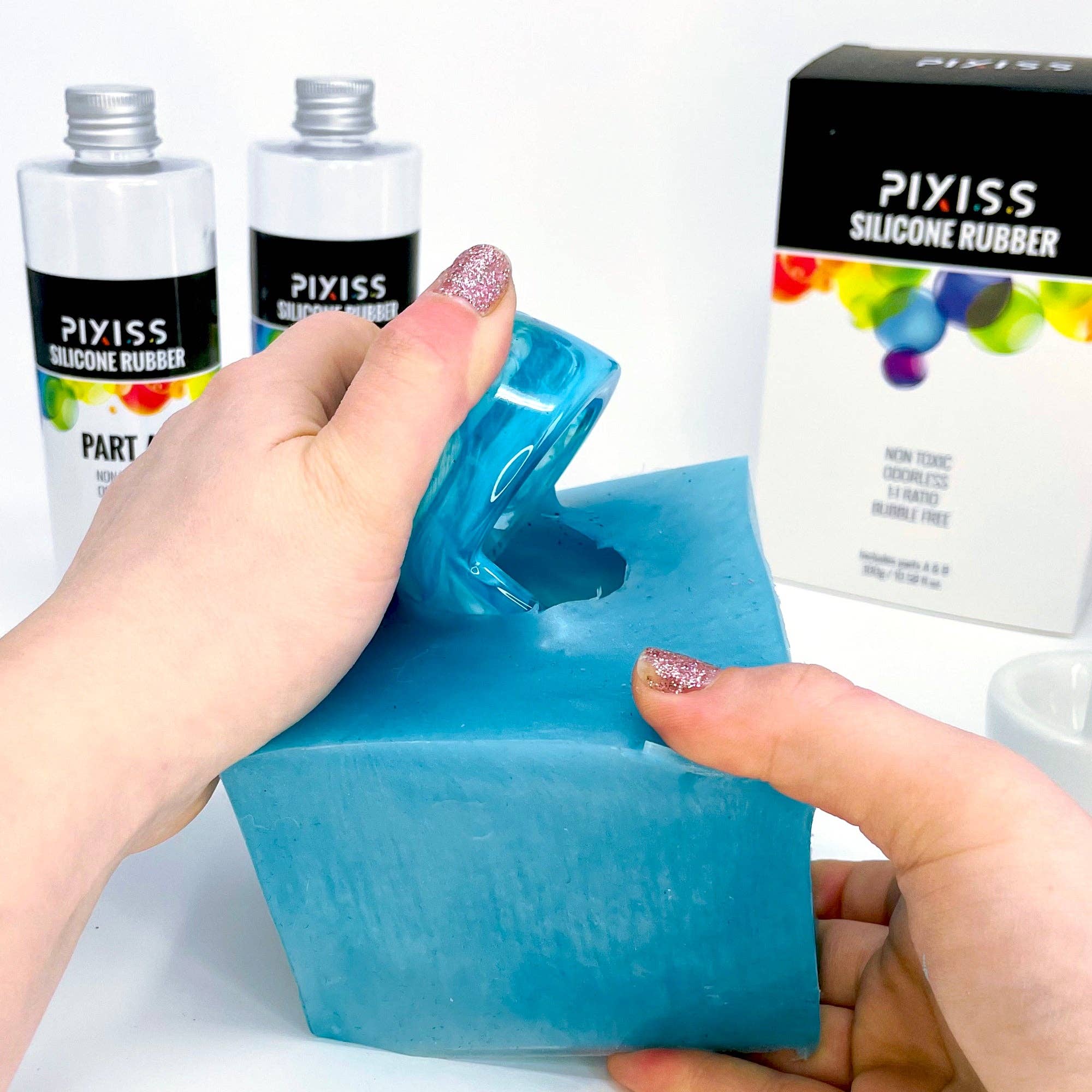 PIXISS Liquid Silicone Rubber For Mold Making - 21.16 oz